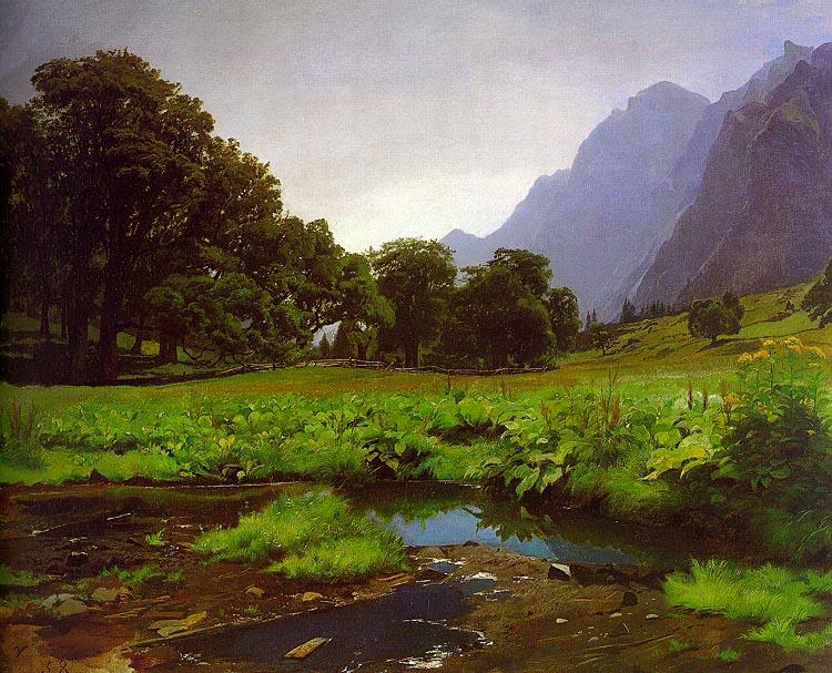 Koller, Rudolf The Richisau Sweden oil painting art
